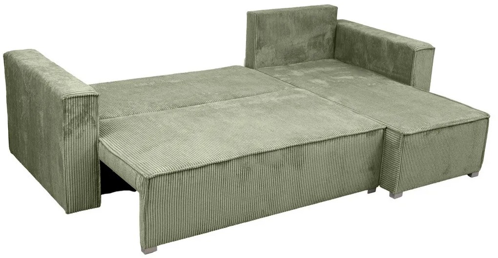 Canapea colt extensibila SMART COSARO menta, cu colt bilateral + 2 perne CADOU