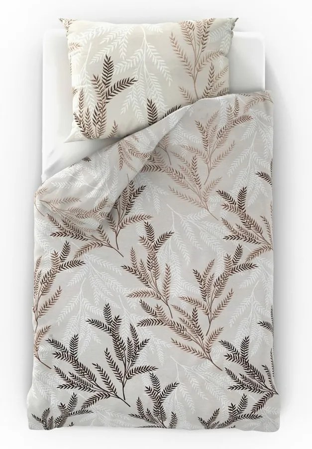Kvalitex Satin lenjerie de pat Luxury Collection Oksia bej, 140 x 220 cm, 70 x 90 cm