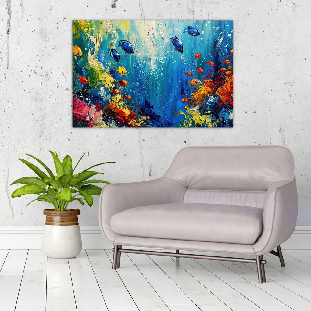 Tablou - Pictura lumii subacvatice (90x60 cm)