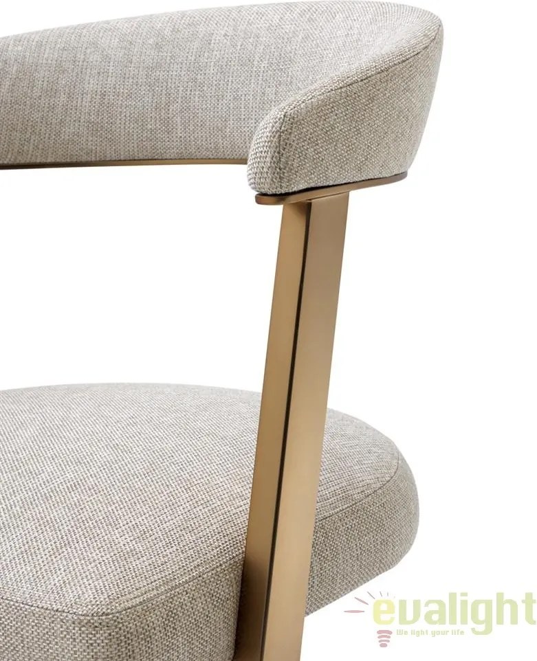 Scaun design LUX finisaj alama cu sezut si spatar tapitat Dexter 111473 HZ