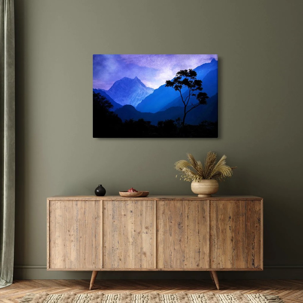 Tablou - Cerul de noapte din Nepal (90x60 cm)