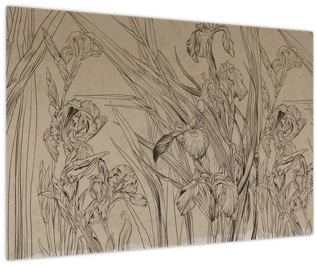 Tablou - Contururile plantelor (90x60 cm)