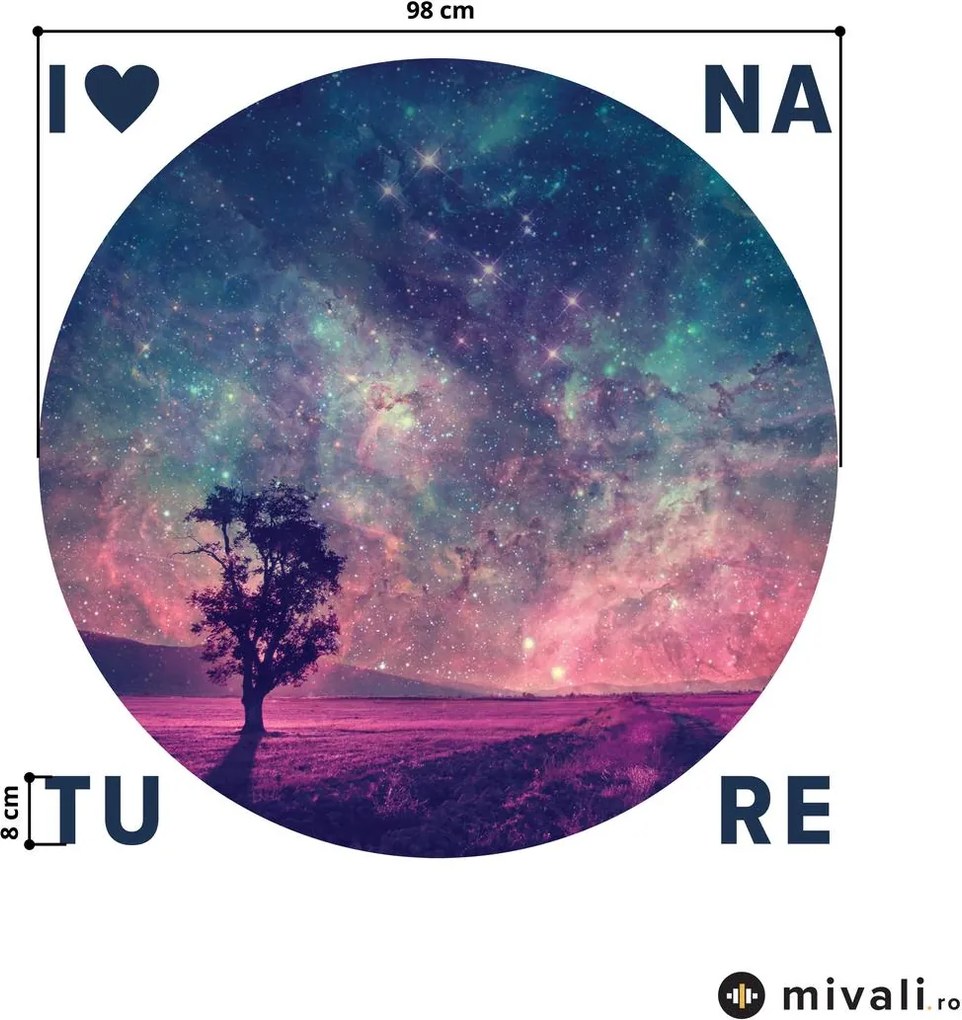 Autocolante de perete - Univers cu inscripție