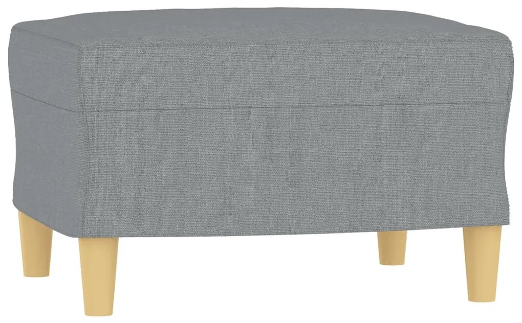 349263 vidaXL Taburet, gri deschis, 60x50x41 cm, material textil