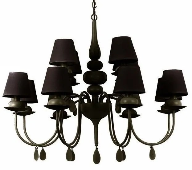 Candelabru 12 brate diametru 92cm BLANCHE SP12 Nero 097800