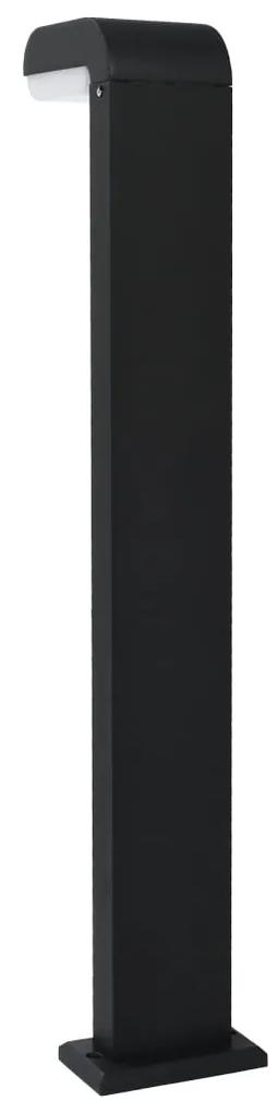 Lampa LED pentru exterior, negru, 9 W, oval 16 x 10 x 80 cm, 1, 1