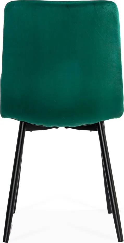 Scaun living din catifea cu cadru metalic BUC 210 verde