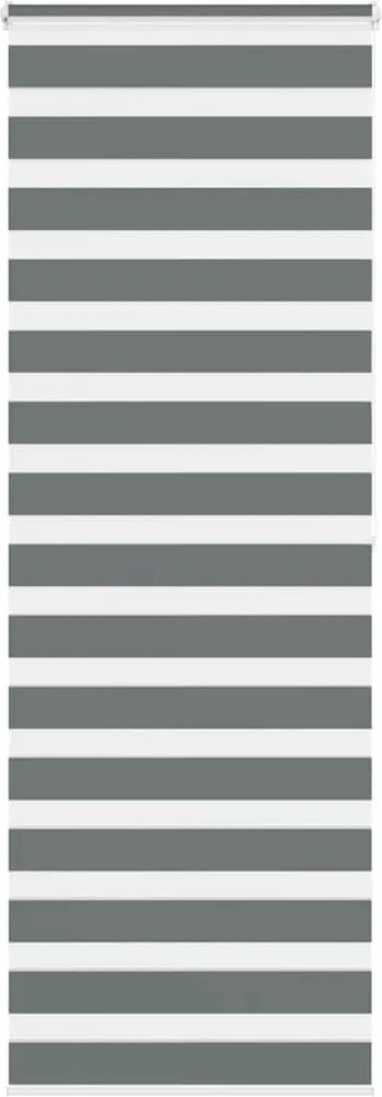 vidaXL Jaluzea tip zebra gri închis lățime țesătură 80,9 cm poliester