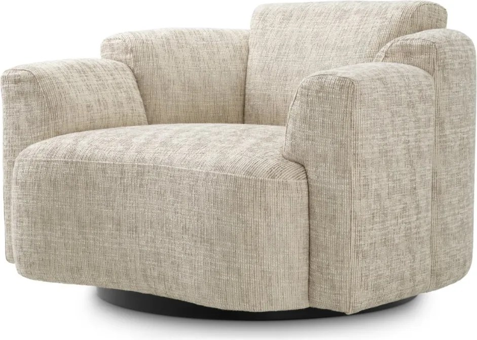 Fotoliu pivotant LUX tesatura Creststone beige Marbella