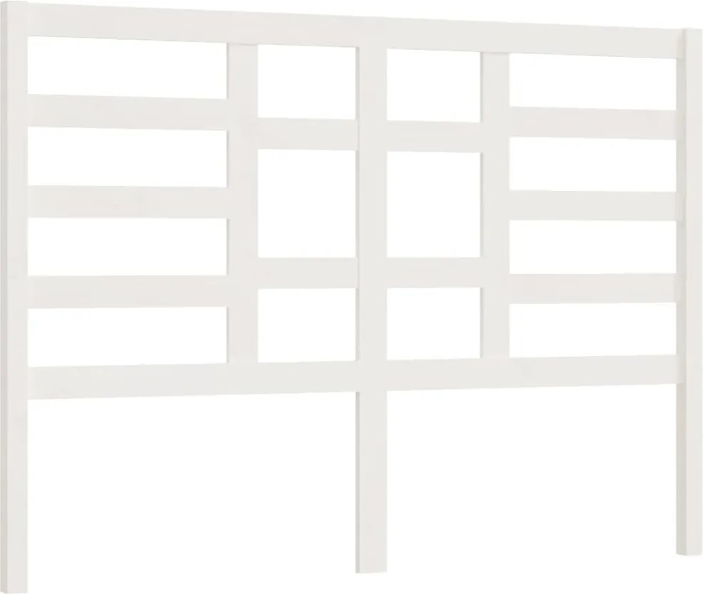 vidaXL Tăblie de pat, alb, 166x4x104 cm, lemn masiv de pin