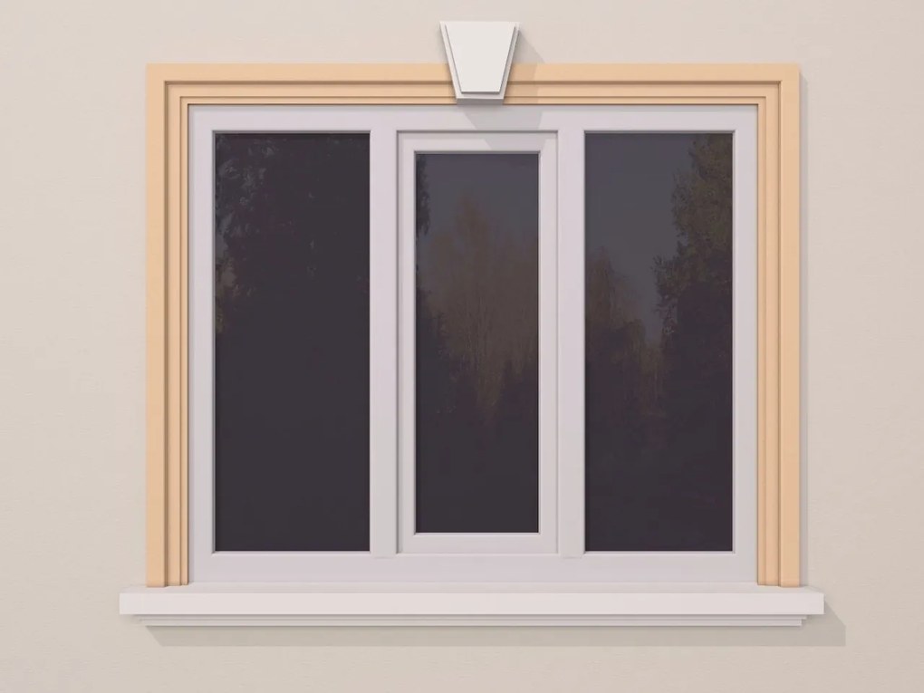 Ancadrament fereastra exterior FP117 dimensiuni 140x40x2000mm