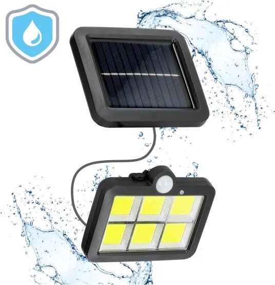 Proiector LED solar cu senzor LED/1,5W/3,7V 6000K IP44 1200 mAh