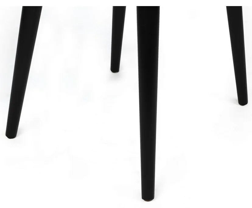 Set de scaune de sufragerie Alfa Beige and Black,2 buc.