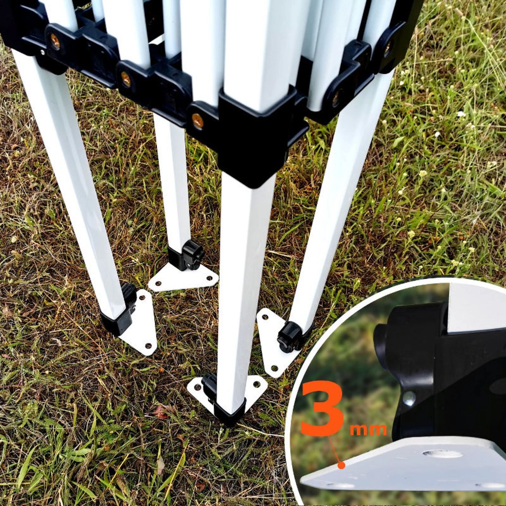 Stan de Vânzare 2 x 3 m SUPER Oțel | Montaj în 2 minute | BRIMO - cu 3 pereți - Bej