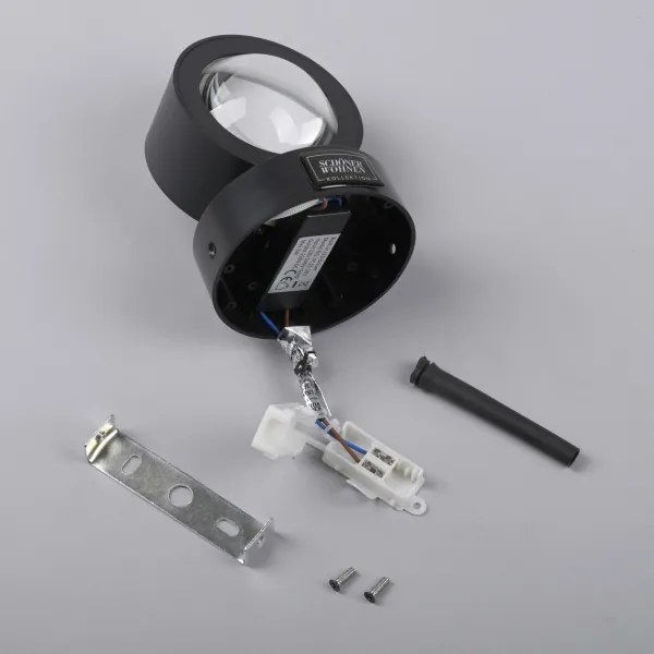 Schöner Wohnen 19331-18 - Aplică LED de perete CHIA 2xLED/2W/230V neagră