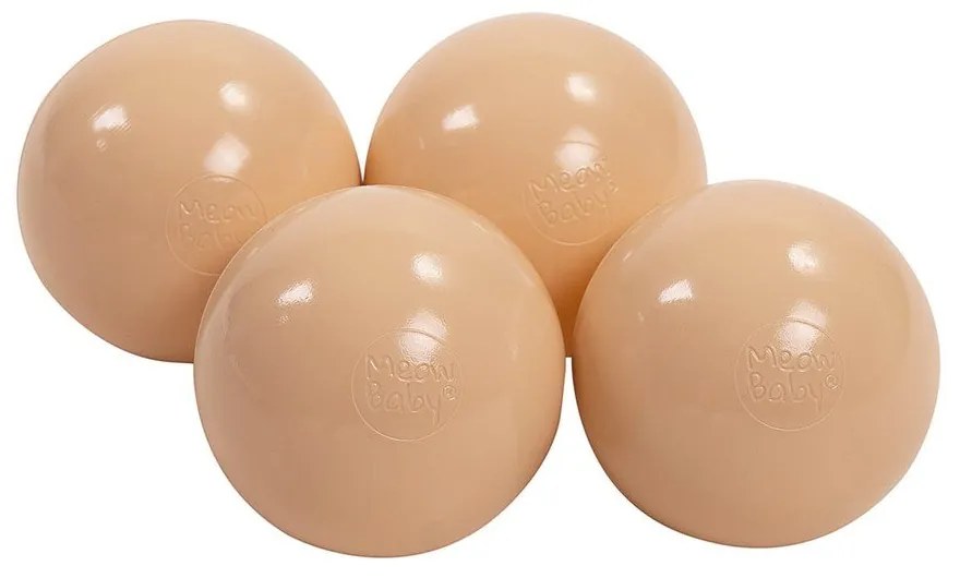 Piscină cu bile maro din catifea reiată ø 90x30 cm Montessori – Meowbaby