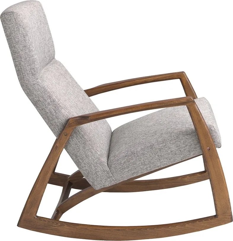 Fotoliu balansoar stil avangardist Rocking Chair gri
