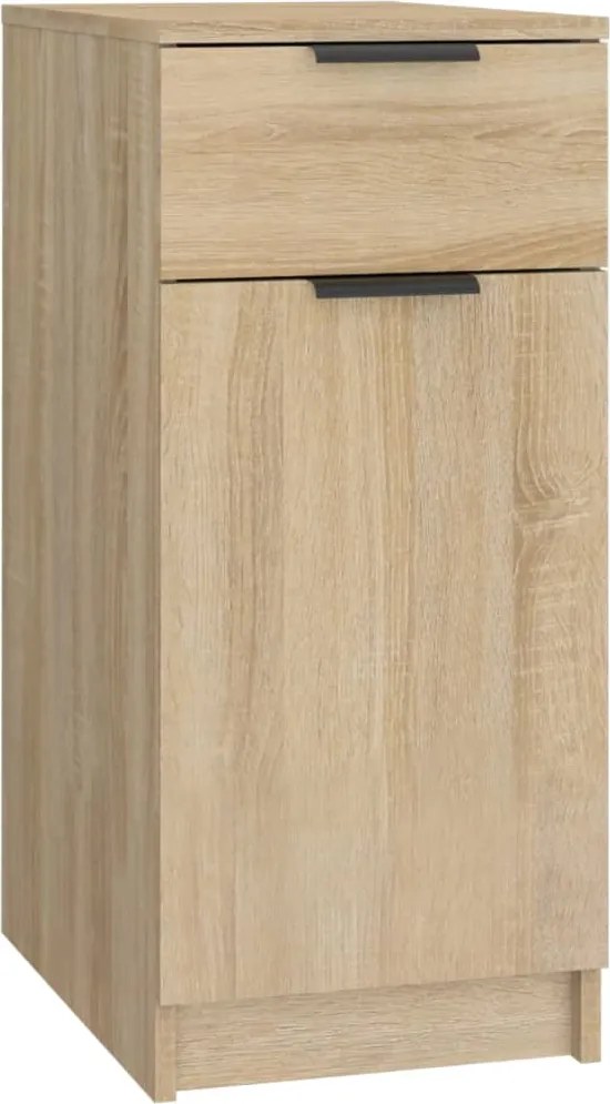 vidaXL Dulap de birou, stejar sonoma, 33,5x50x75 cm, lemn prelucrat
