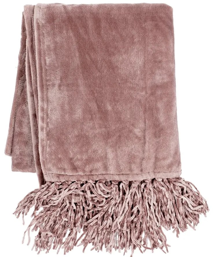 Pătură din micropluș Tiseco Home Studio, 130 x 170 cm, roz