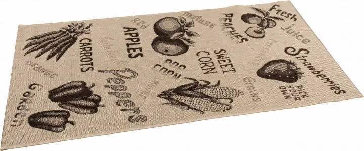 Covor Iuta Pentru Bucatarie Natura Fruits and Veggies
