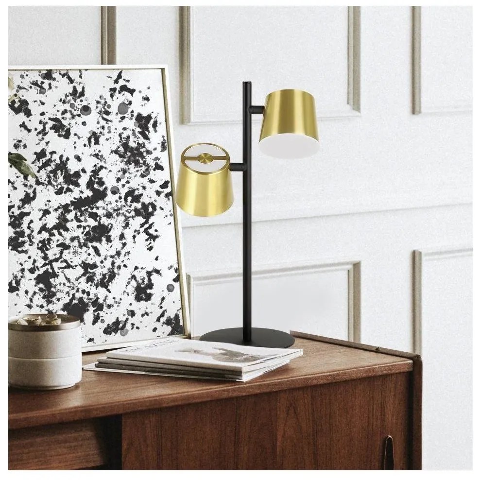 Lampă LED de masă Eglo 39986 ALTAMIRA 2xGU10/4,6W/230V 3000K auriu