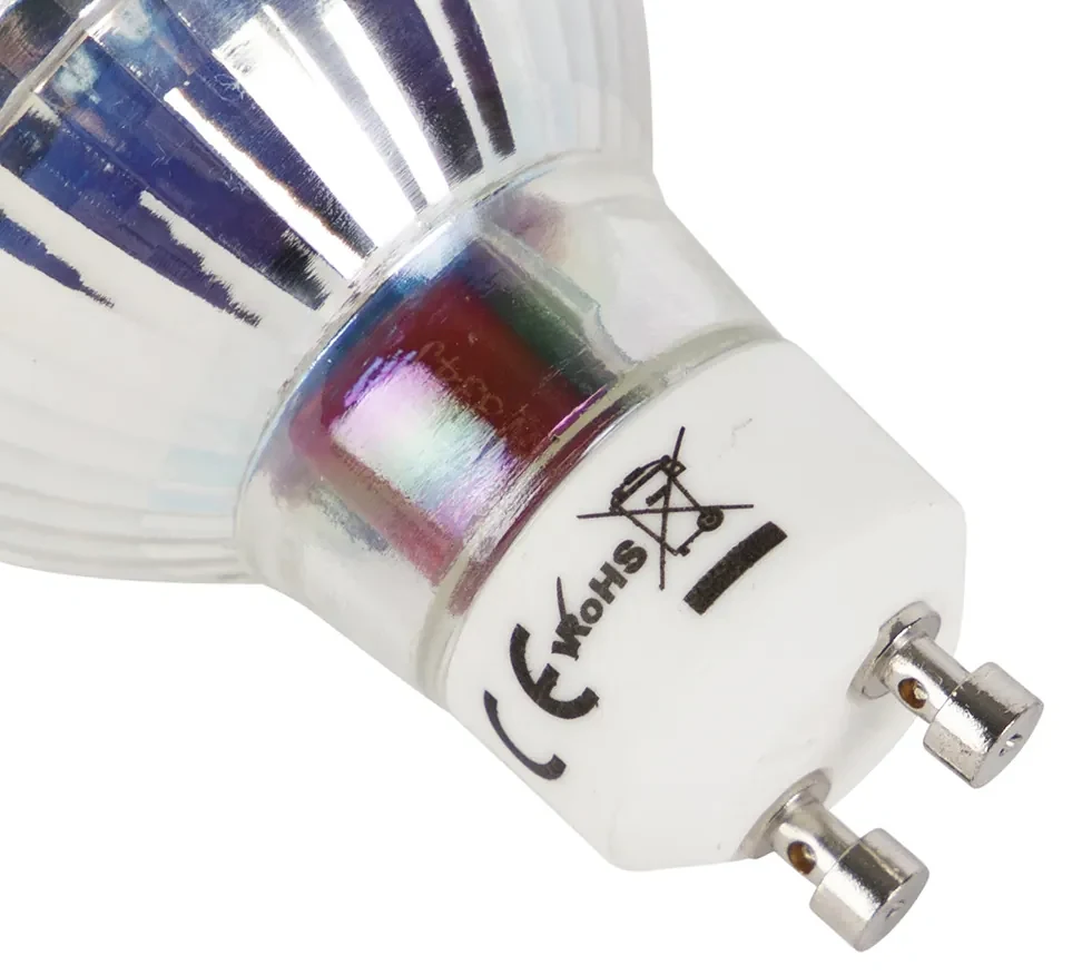 Set de 5 becuri LED GU10 Filament Flacără 1W 80lm 2200K