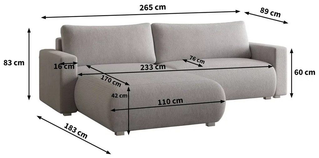 Coltar extensibil TAFIRA, bej, colt interschimbabil