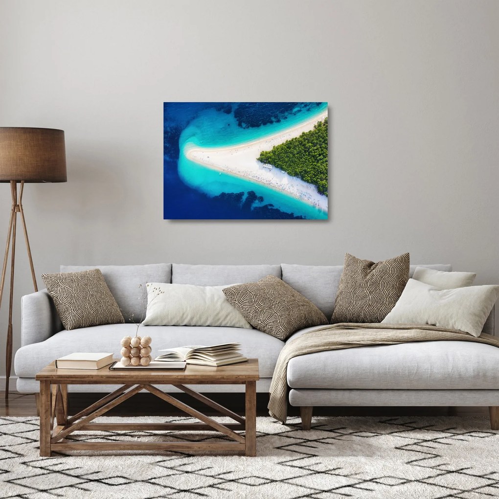 Tablou pe sticlă - Insula Hvar, Croația (70x50 cm)