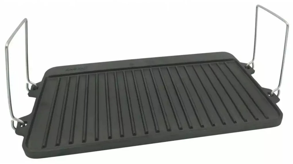 Placa grill fonta pura, cu manere, 44x24x2 cm Kinghoff KH1262