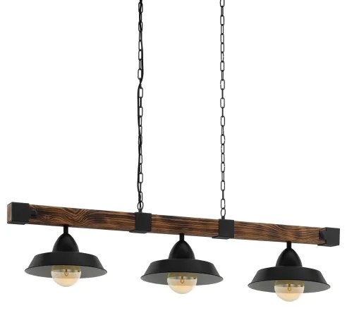 Eglo 44086 - Candelabru OLDBURY pe lanț, 3xE27/60W/230V