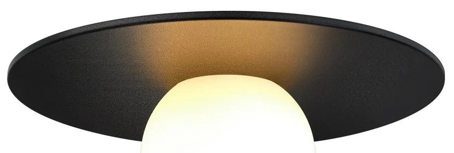 Plafoniera Rotunda cu protectie IP44 Siona negru