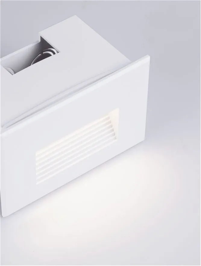 Spot LED incastrabil exterior, ambiental, IP65, POLKA alb