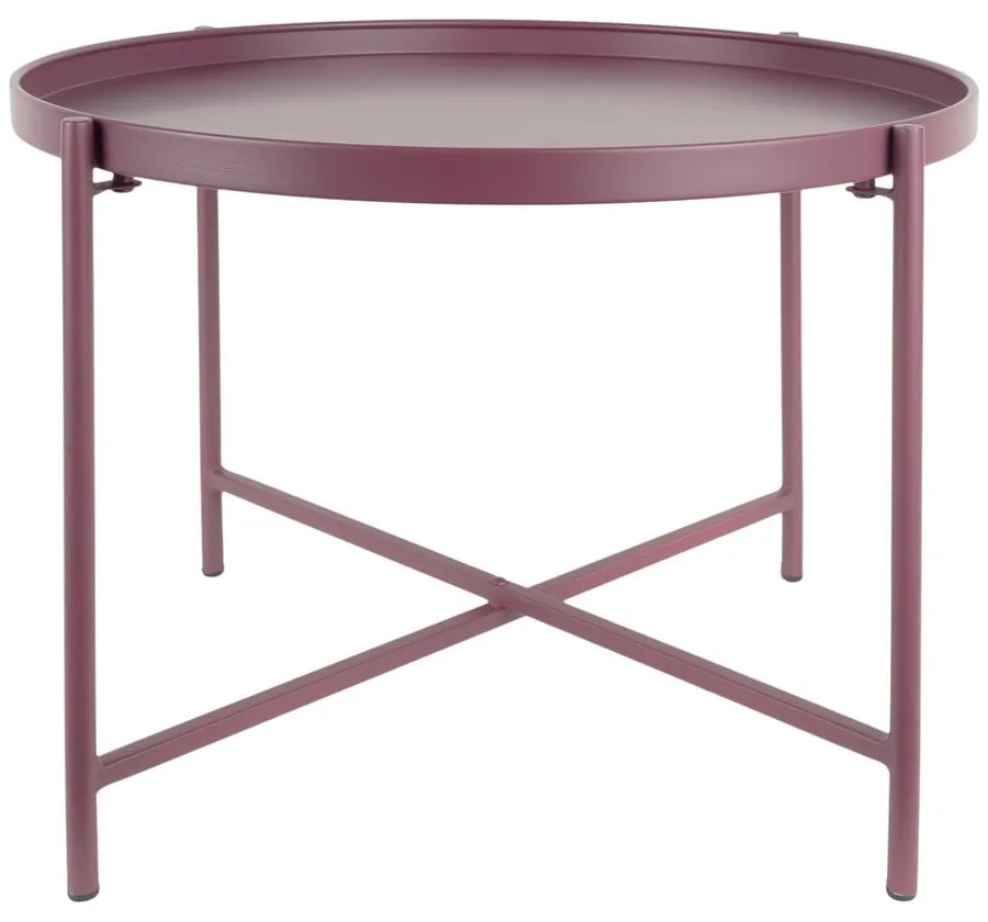 Măsuță de cafea mov rotundă din metal ø 50 cm Meseta – Leitmotiv