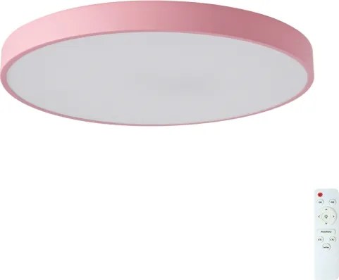 Brilagi - Plafonieră LED dimabilă POOL LED/60W/230V 3000-6000K 60 cm roz+telecomandă