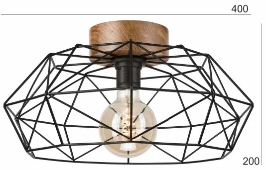 Brilagi - Plafonieră WOODY BASKET 1xE27/60W/230V stejar