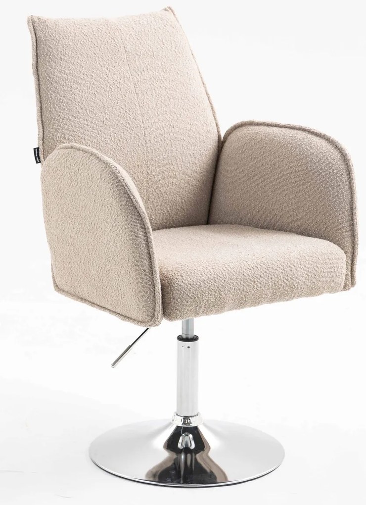 HR280N Scaun Latte Boucle cu Bază Cromata