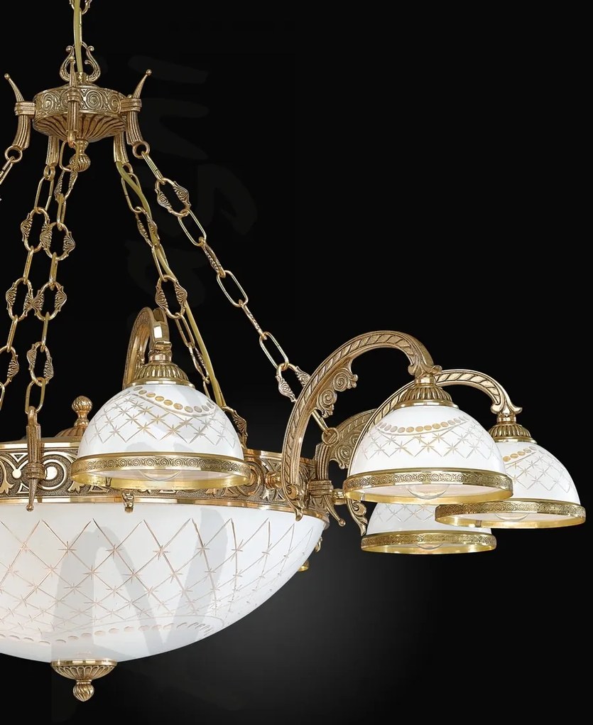 Candelabru din alama design italian 10+4L 7102