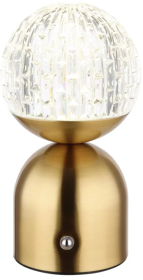 Lampă LED tactilă dimabilă de masă Globo 21007M JULSY LED/2,5W/3,7V 2700/4000/6500K alamă