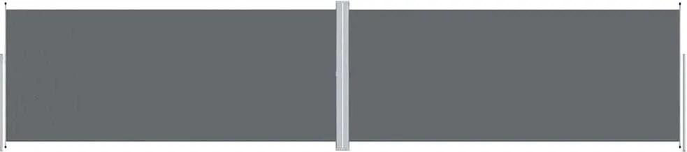 vidaXL Copertină laterală retractabilă, antracit, 220x1000 cm
