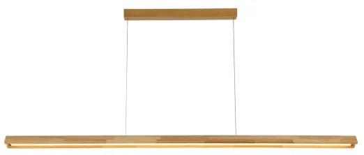 Brilagi - Lustră LED UMEA WOOD suspendată pe cablu, 40W, 230V, 150 cm, lemn