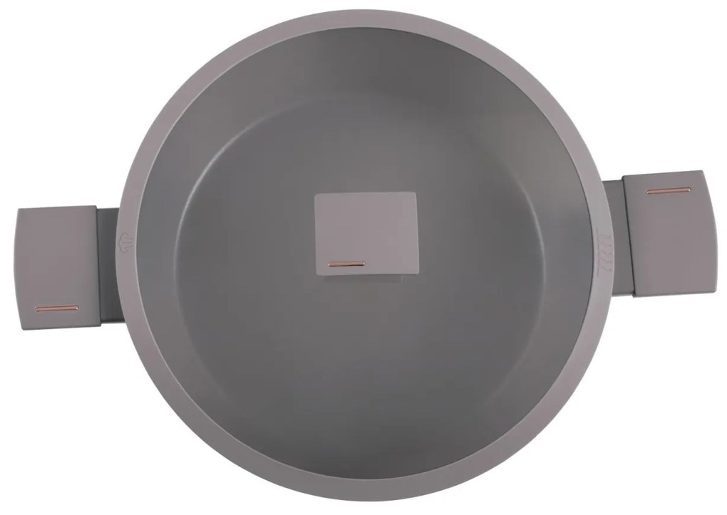 Oală cu capac 24 cm, 4.1L – Berlinger Haus Taupe Collection BH 8101, antiaderentă, pentru gătit zilnic sănătos, design modern