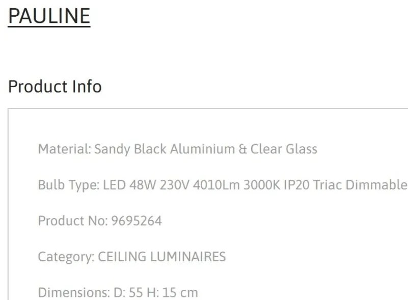 Plafoniera LED design circular PAULINE 55cm