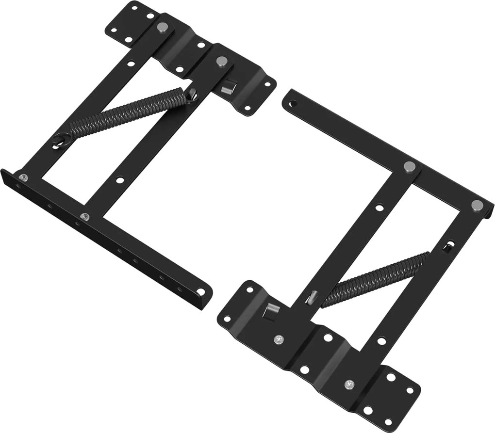 vidaXL Mecanism de ridicare pentru pat 2 pcs Negru 340 x 95 x 40 mm