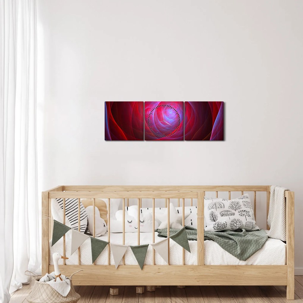 Tabloul abstract cu ochi (cu ceas) (90x30 cm)