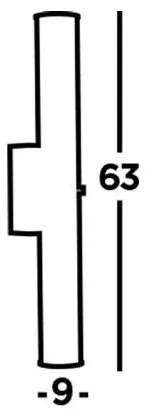 Corp de iluminat LED pentru baie CLAMP LED/23W/230V IP44 negru Searchlight 63126-1BK