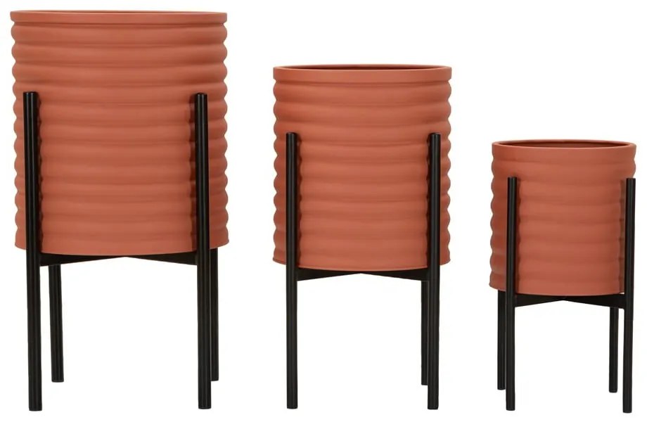 Ghivece decorative 3 buc. din metal ø 36 cm Milly – Mauro Ferretti