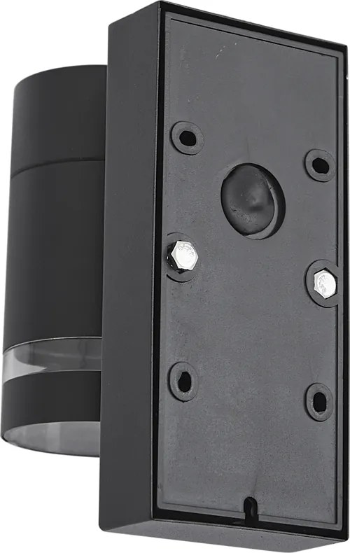Lampă modernă de perete pentru exterior neagră IP44 cu senzor crepuscular - Ensam