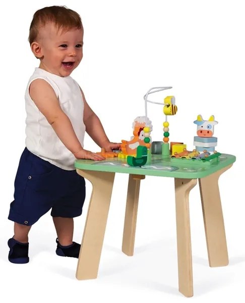 Janod - Masă interactivă pentru copii, temă pajiște