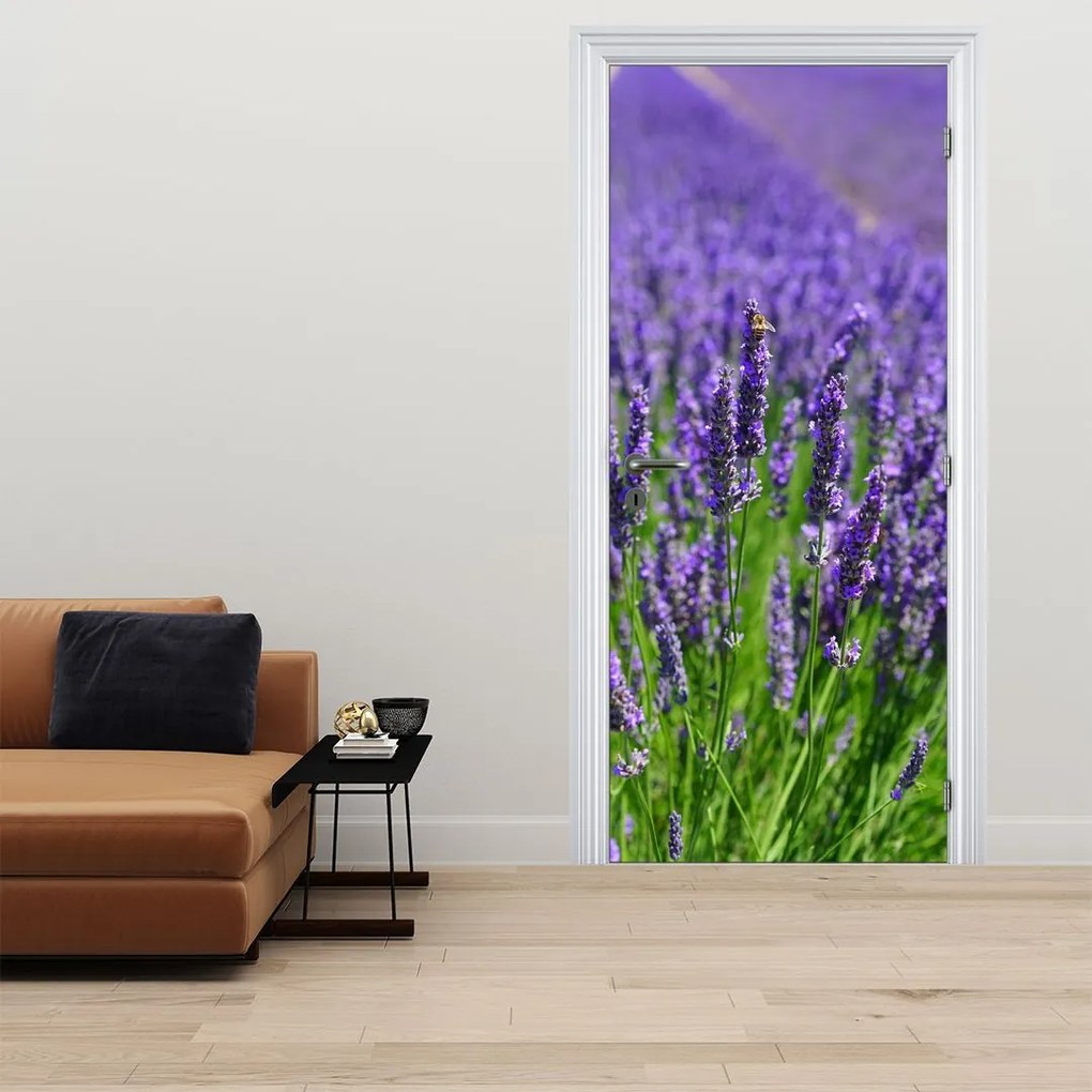 Fototapet pentru ușă - Lavandă (95x205cm)