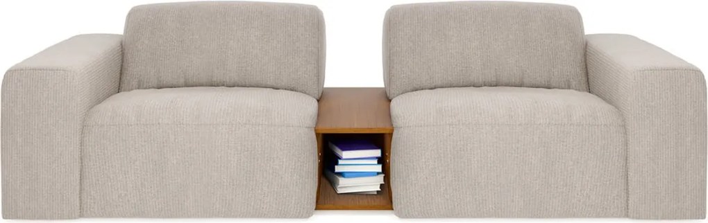 Canapea lemn masiv Tommy, 194 × 69 × 107 cm
